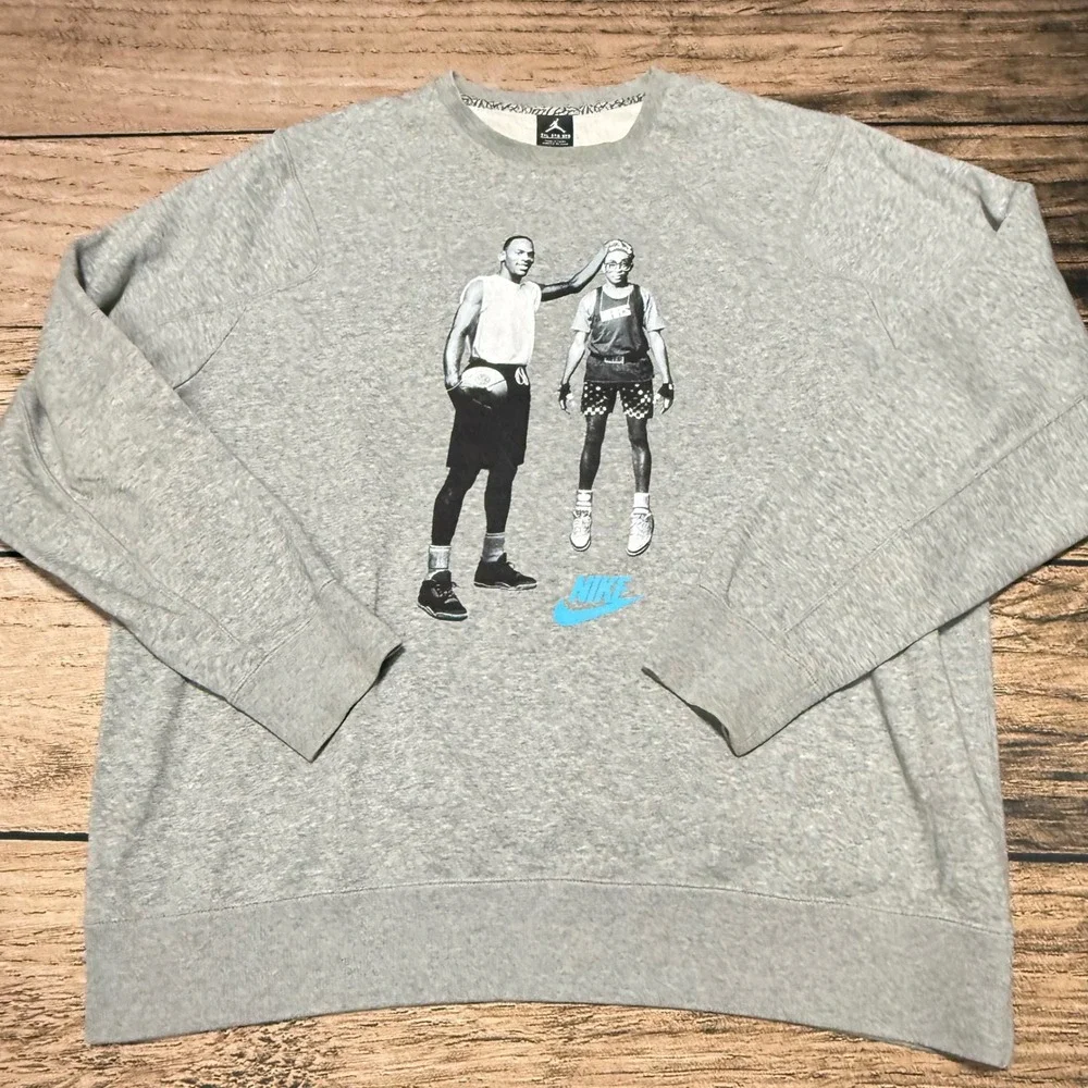 Jordan Sweatshirt Men 3XL Gray Michael Jordan Mars Blackmon Spike Lee 547675-064